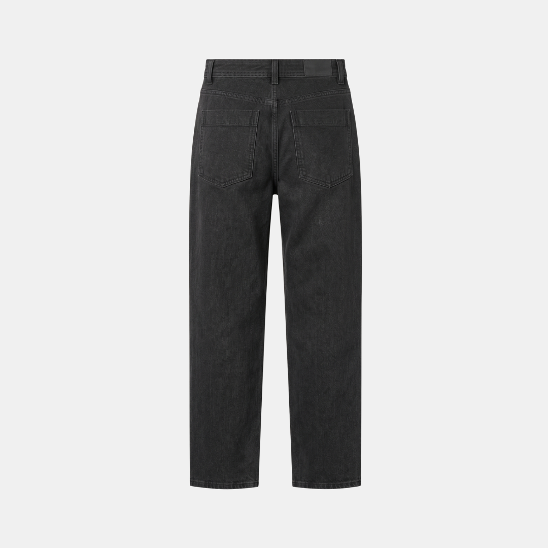 Orenvio | Women’s High-Rise Straight-Leg Crop Trousers