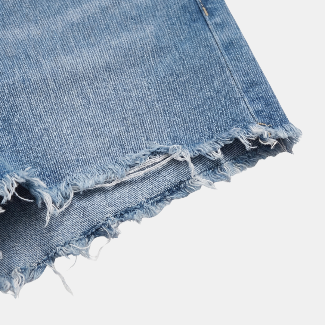Orenvio | Women’s High-Waist Wide-Leg Distressed Jeans