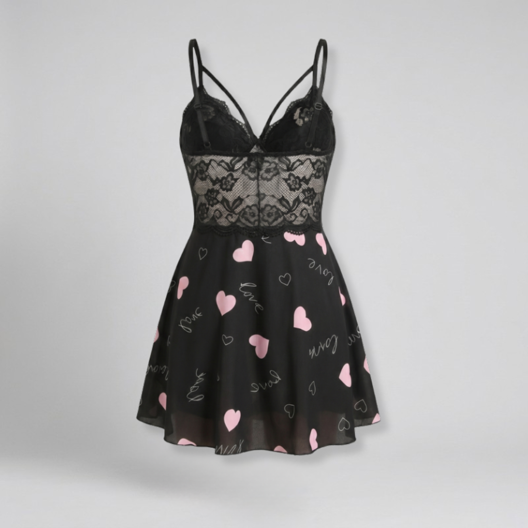 Orenvio | Women’s Lace Cami Mini Nightdress