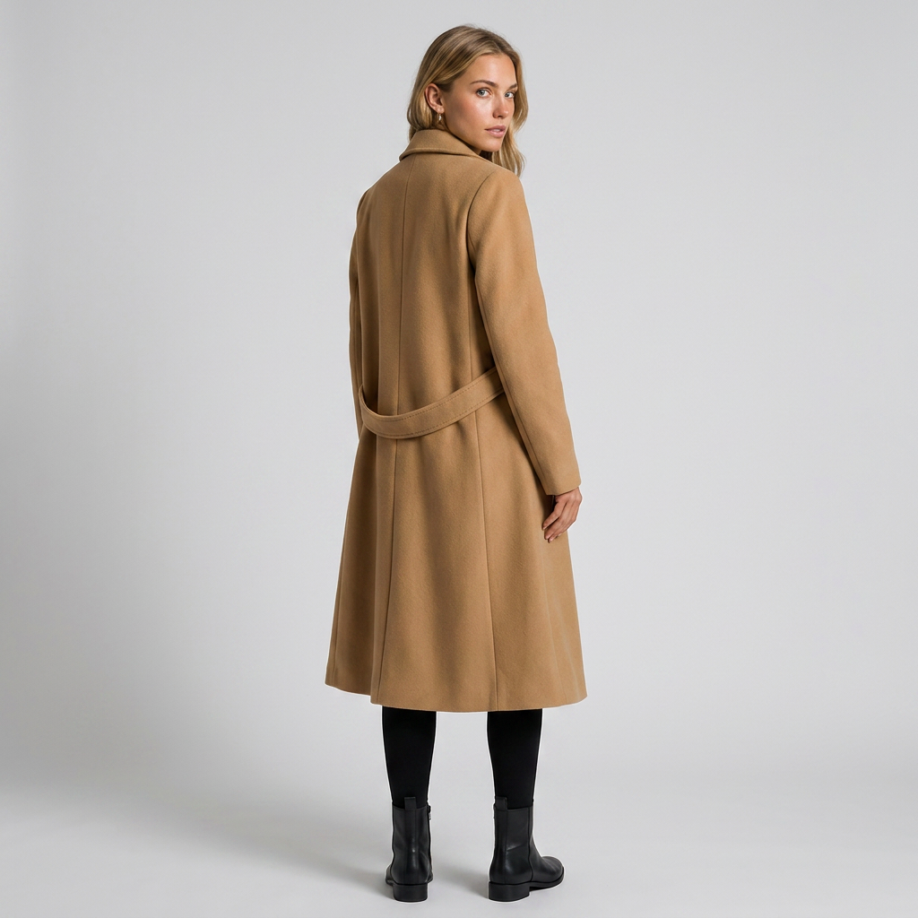 Orenvio | Women’s Longline Belted A-Line Coat