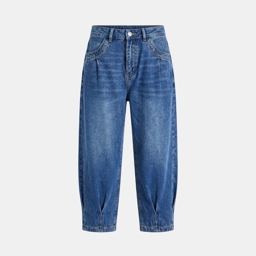 Orenvio | Women’s Mid-Rise Capri Tapered Jeans