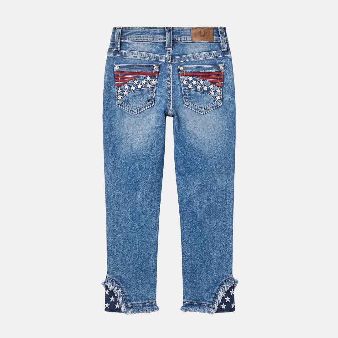 Orenvio | Women’s Mid-Waist Skinny Capri Jeans