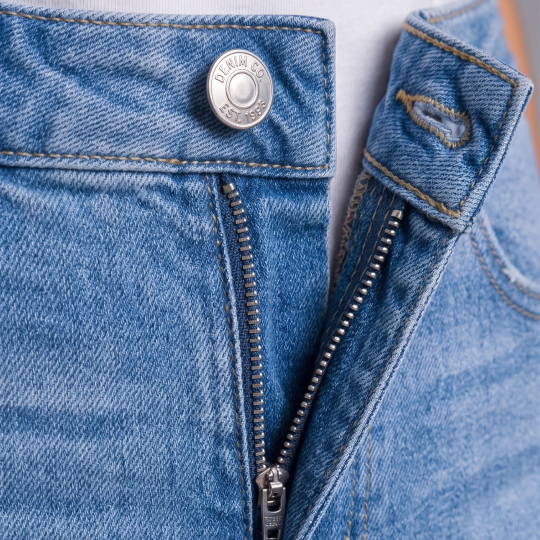 Orenvio | Women’s Mid-Waist Straight-Leg Crop Jeans