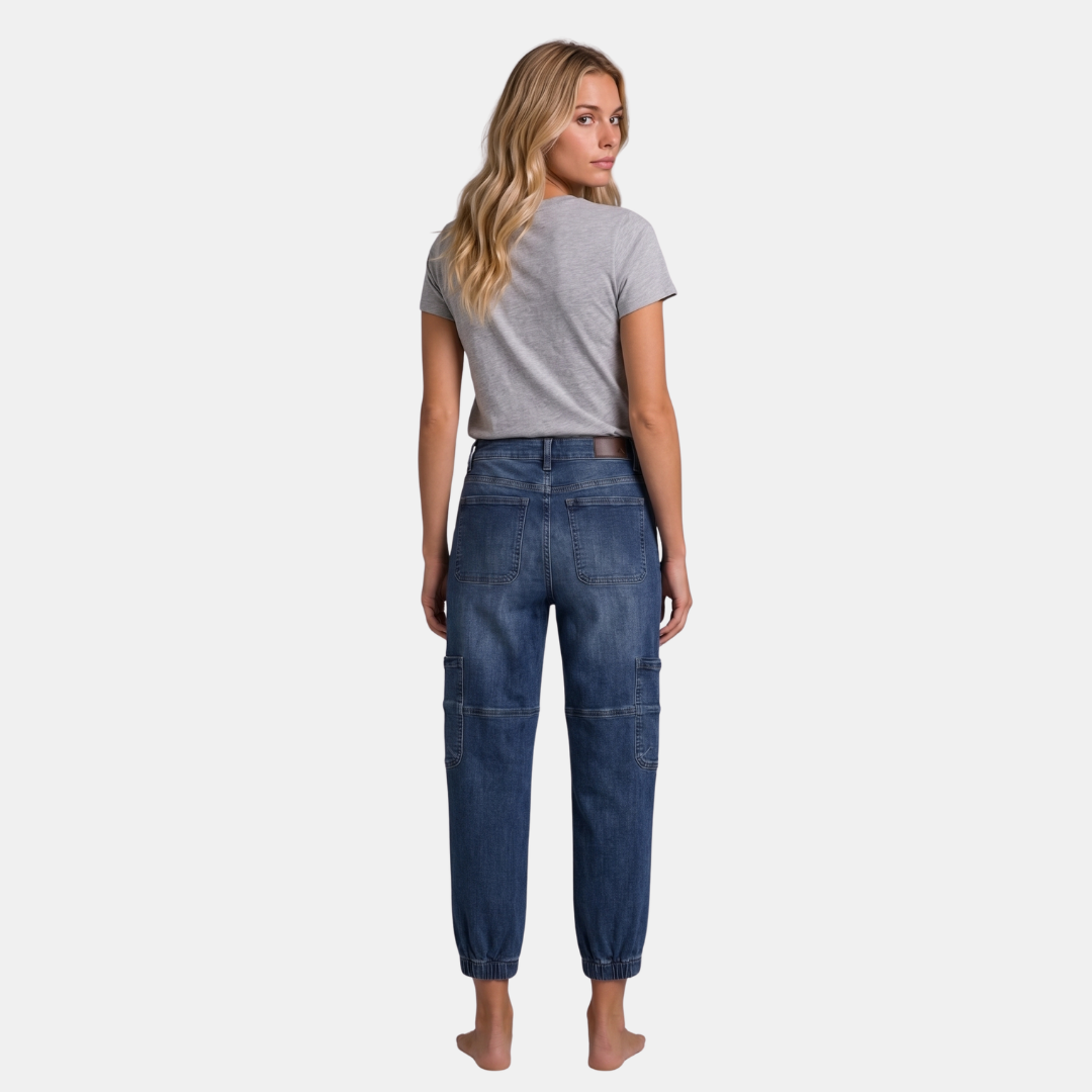 Orenvio | Women’s Multi-Pocket Button Fly Crop Jeans
