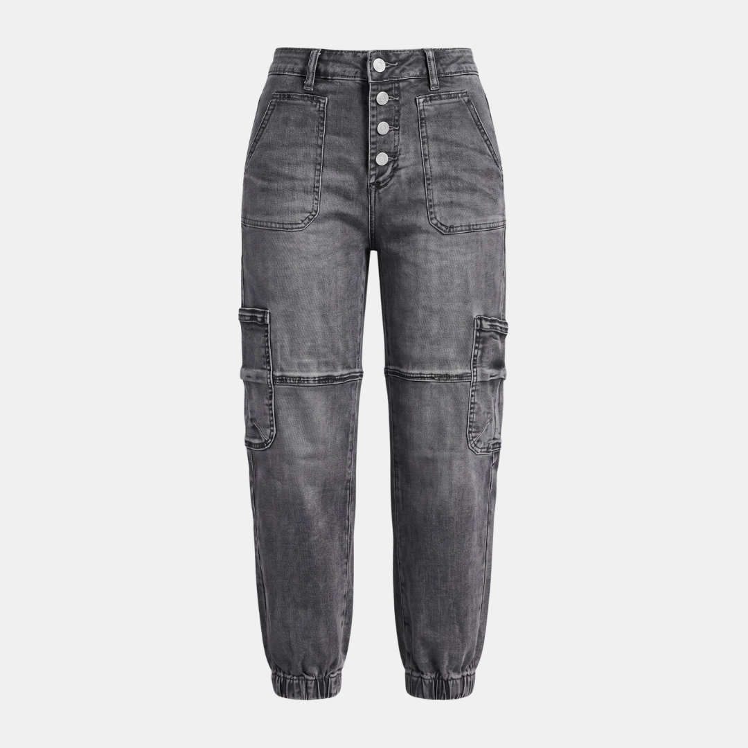 Orenvio | Women’s Multi-Pocket Button Fly Crop Jeans