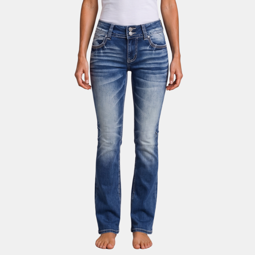 Orenvio | Women’s Multi-Pocket Button Fly Crop Jeans