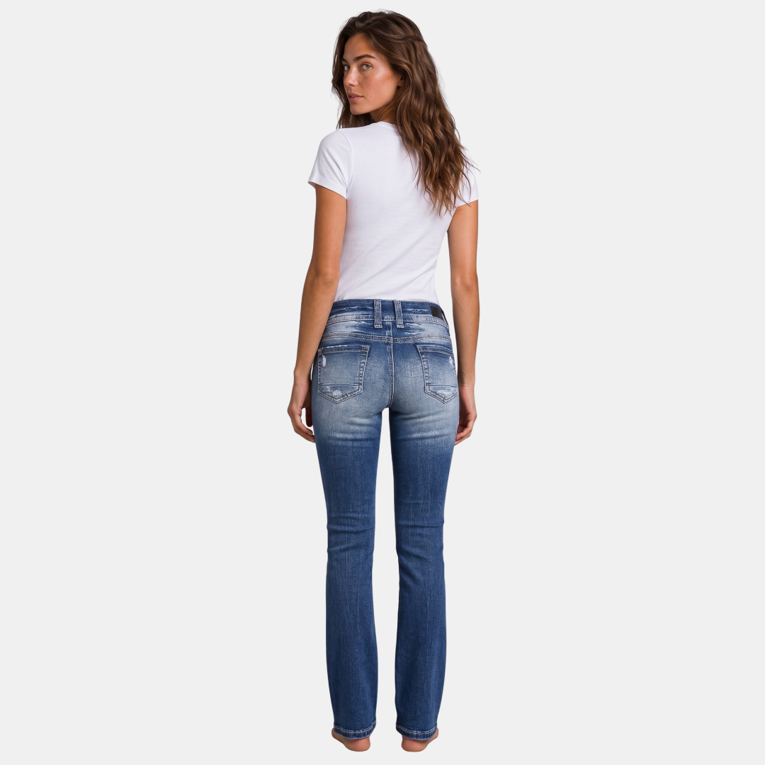 Orenvio | Women’s Multi-Pocket Button Fly Crop Jeans