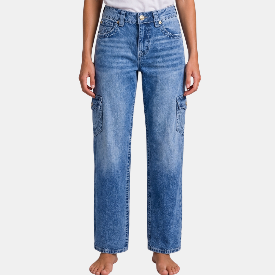 Orenvio | Women’s Multi-Pocket Straight Leg Jeans
