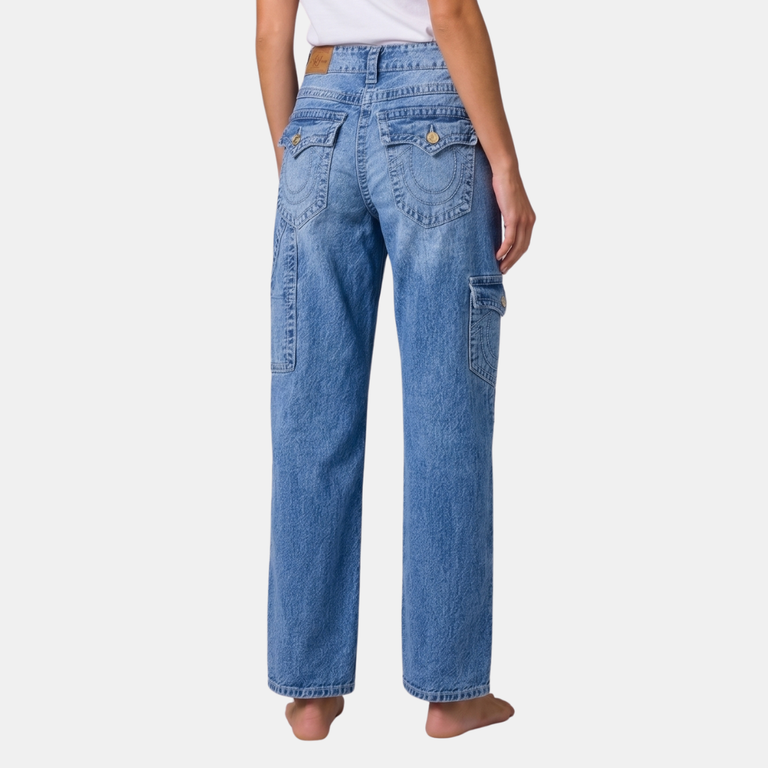 Orenvio | Women’s Multi-Pocket Straight Leg Jeans