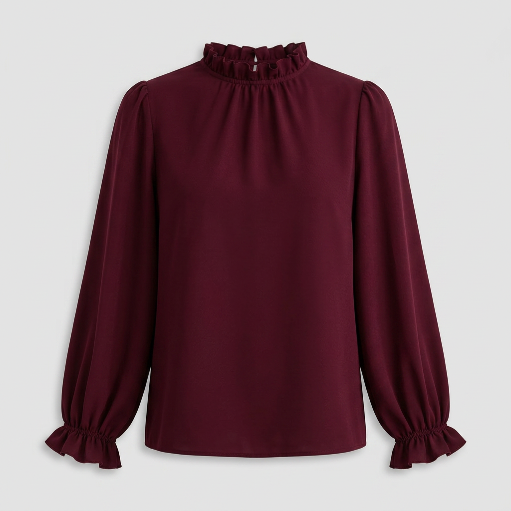 Orenvio | Women’s Ruffle Collar Blouse