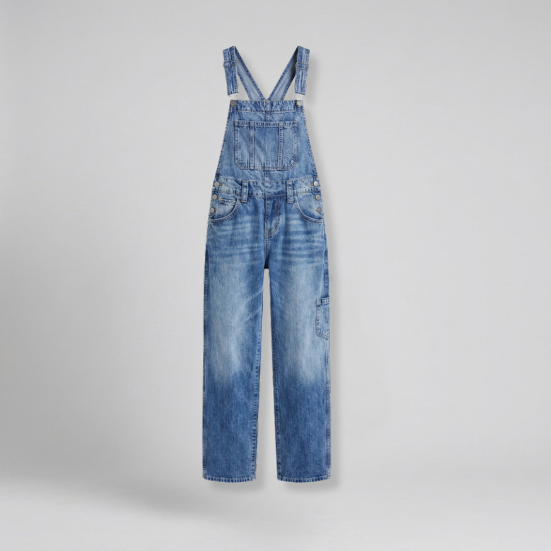 Orenvio | Women’s Straight-Leg Denim Overalls