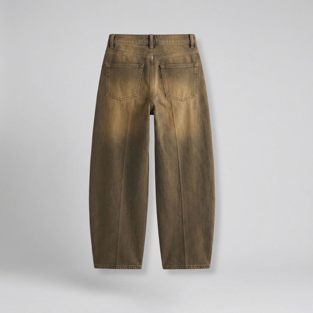 Orenvio | Women’s Vintage Spliced Straight Jeans