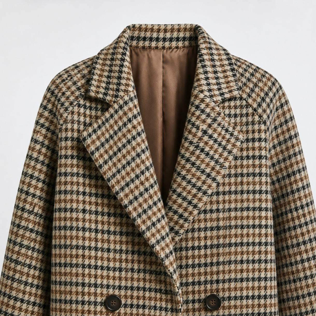 Orenvio | Women’s Houndstooth Quilted Coat
