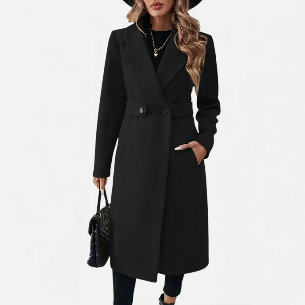Orenvio | Women’s Longline Belted A-Line Coat
