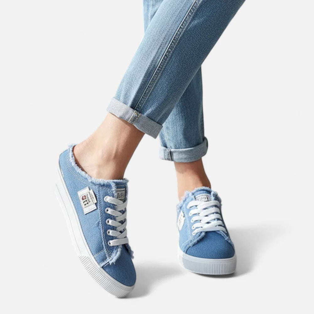 Orenvio | Women’s Low‑Top Canvas Sneakers