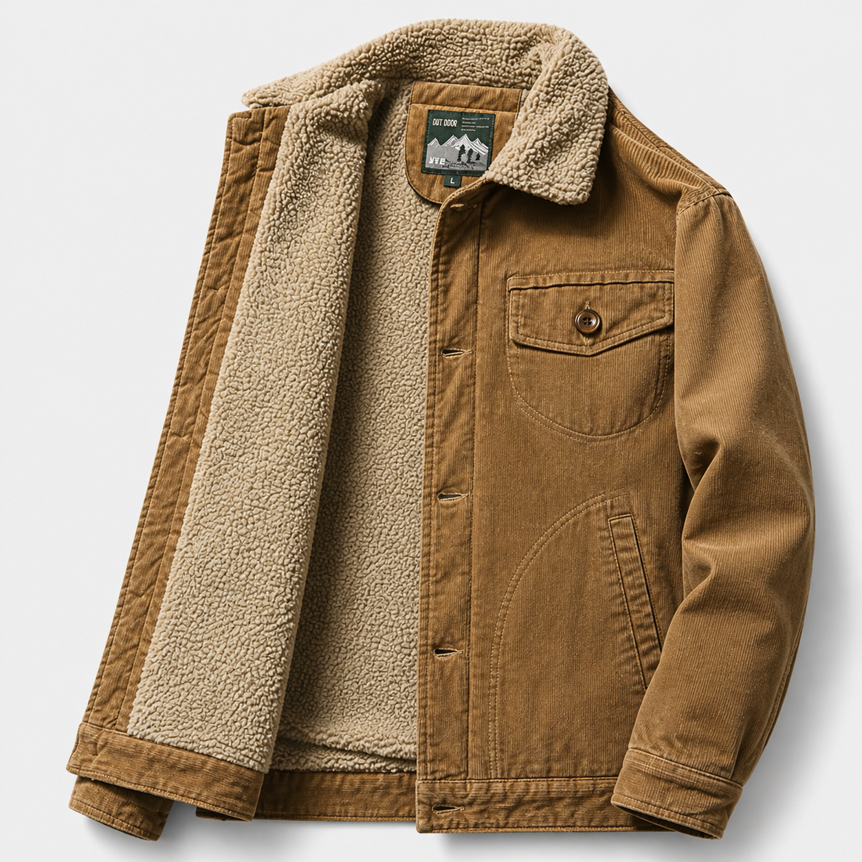 Orenvio | Men’s Corduroy Warm Jacket