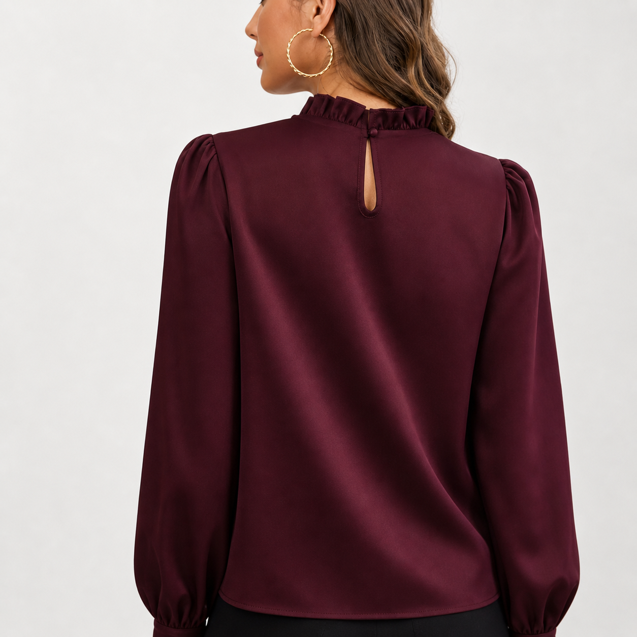 Orenvio | Women’s Ruffle Collar Blouse