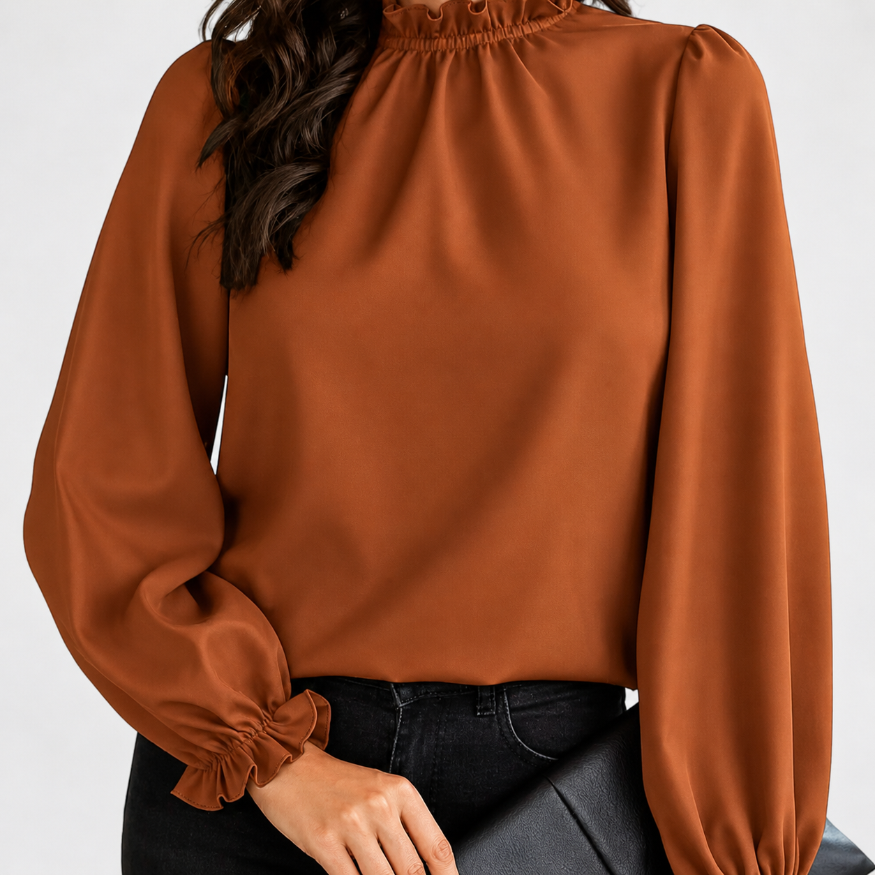 Orenvio | Women’s Ruffle Collar Blouse