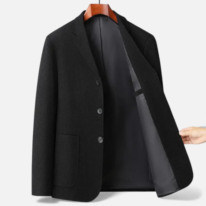 Orenvio | Men’s Herringbone Wool Blazer