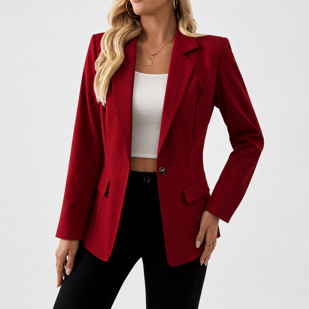 Orenvio | Women’s Classic Single-Breasted Blazer