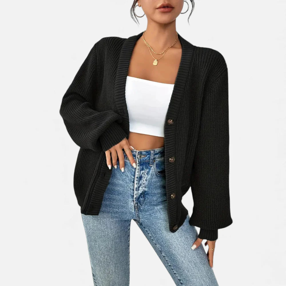Orenvio | Women’s Knitted Button Cardigan
