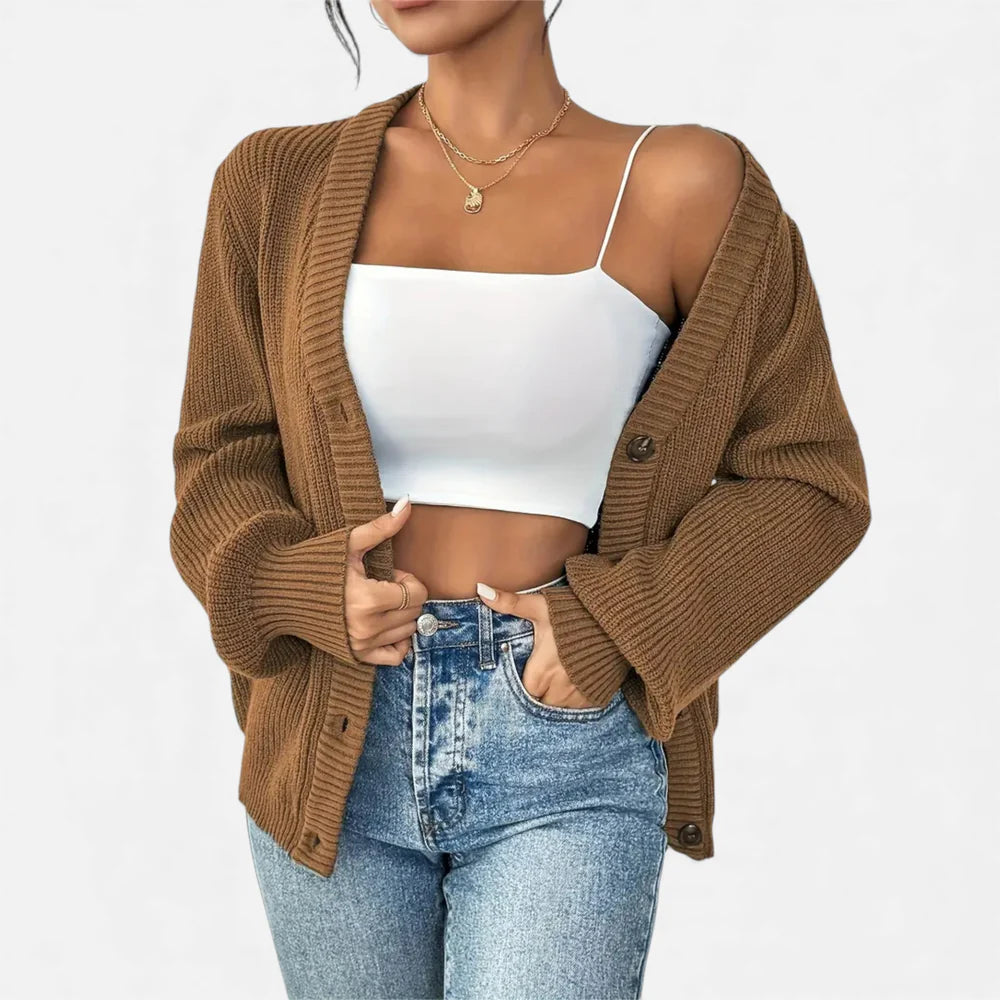Orenvio | Women’s Knitted Button Cardigan