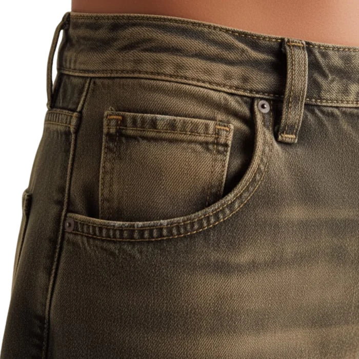 Orenvio | Women’s Vintage Spliced Straight Jeans